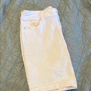 White Denim Shorts